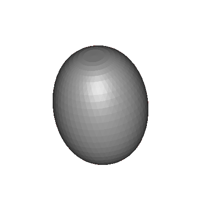 Denoised sphere w/o volume compensation