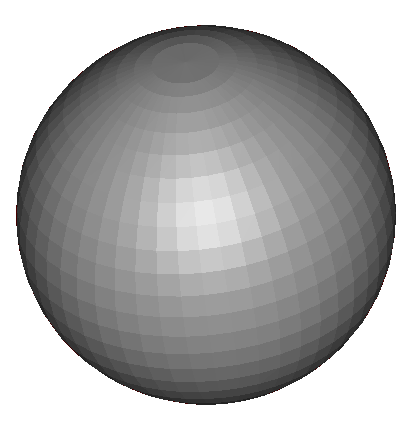 Denoised sphere with volume compensation